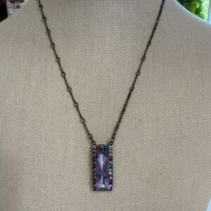 Sorrelli Multicolor Crystal Pendant Necklace
